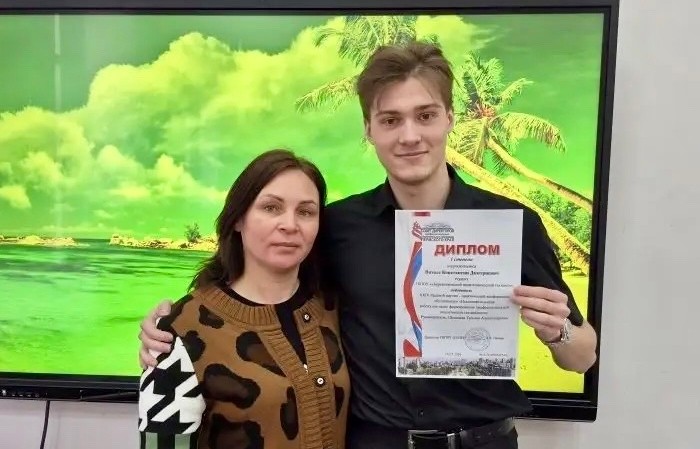 Витолс Константин и его руководитель Татьяна Щекалёва